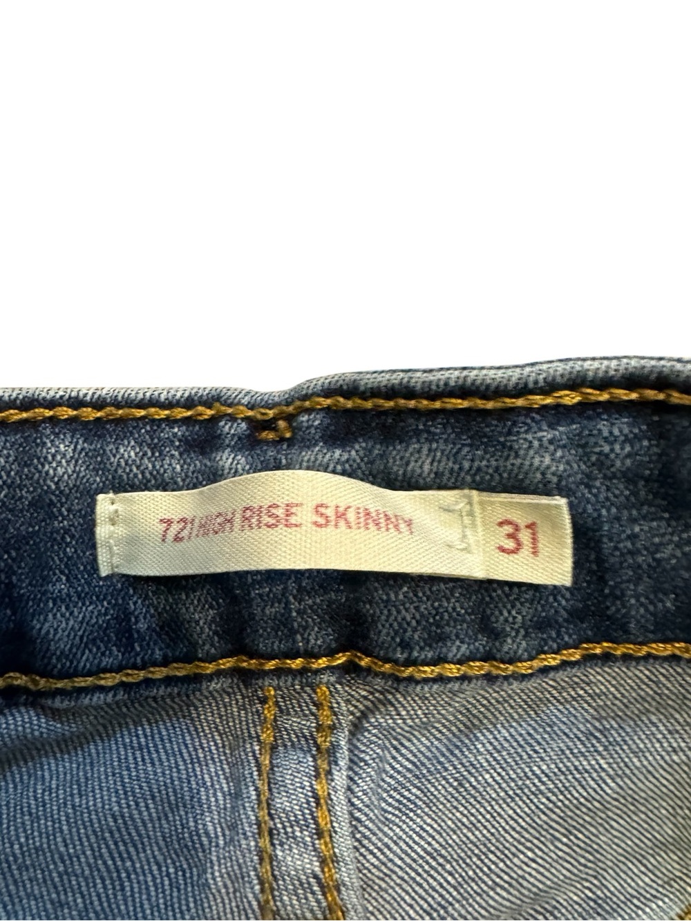 Levi's High Rise Skinny Jeans SZ 31 - Picture 3 of 7